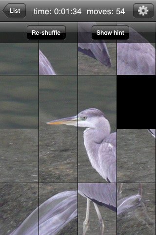 Скриншот из игры Q’s Slider Puzzle: iLove Birds - 4