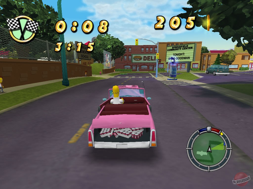 Скриншот из игры The Simpsons Hit & Run - 10
