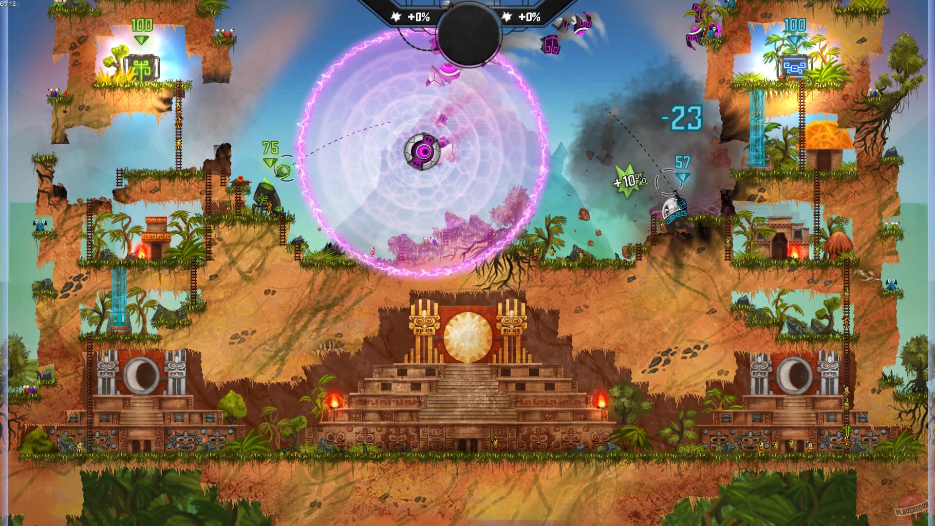 Скриншот из игры Mayan Death Robots - 8