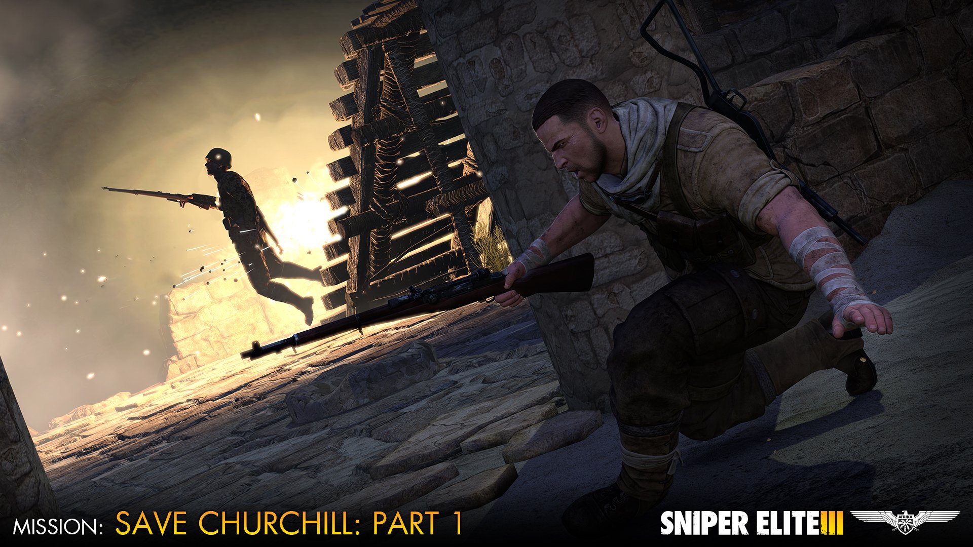 Скриншот из игры Sniper Elite III - Save Churchill Part 1: In Shadows - 14