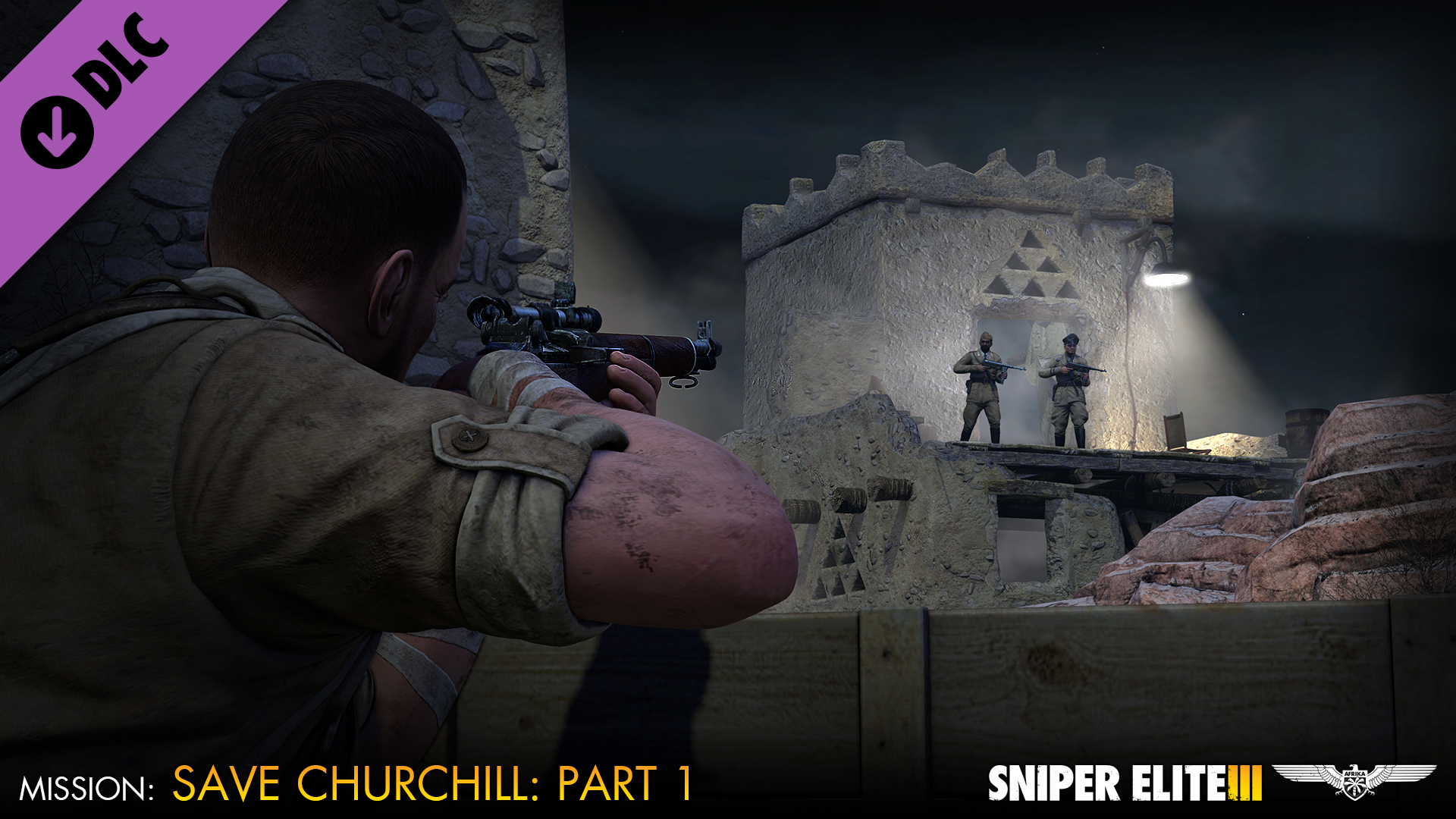 Скриншот из игры Sniper Elite III - Save Churchill Part 1: In Shadows - 3