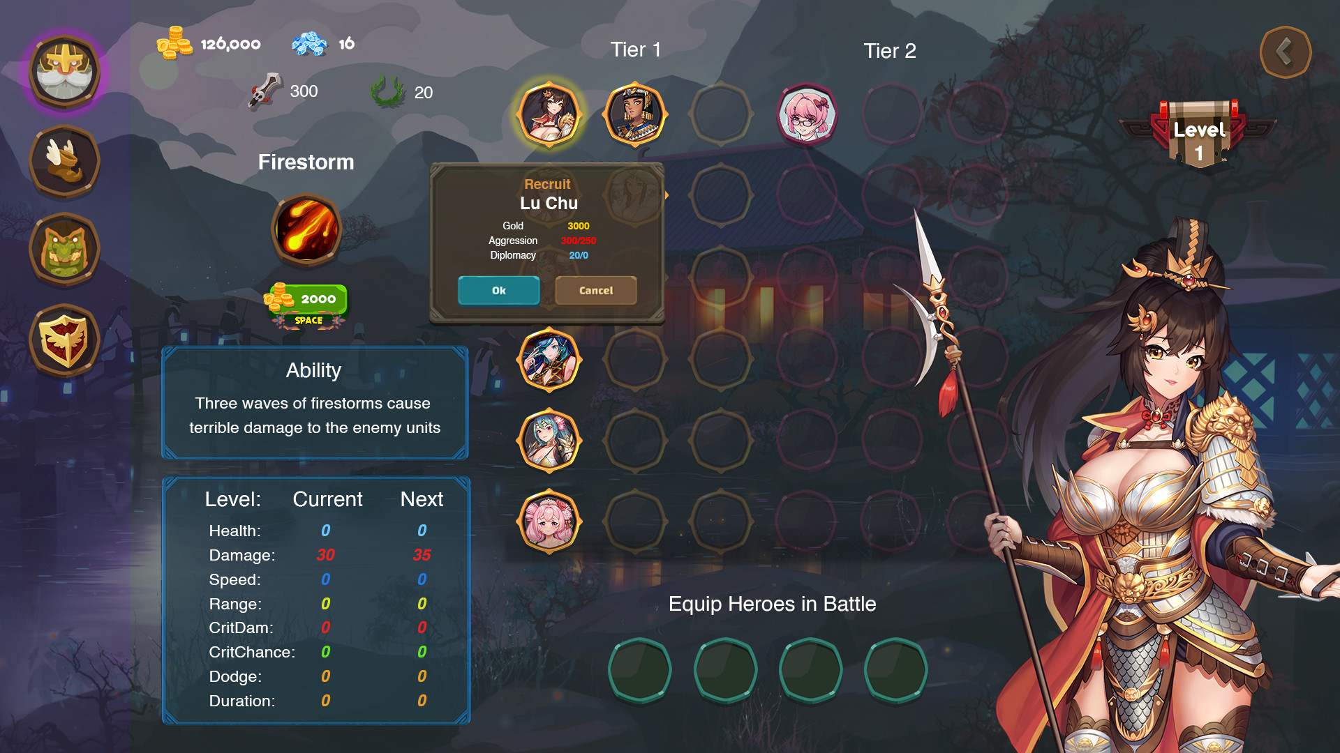 Скриншот из игры Love n War: Warlord by Chance - 3