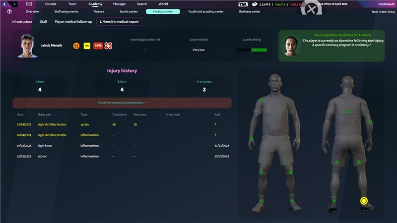 Скриншот из игры Tennis Manager 2024 - 8