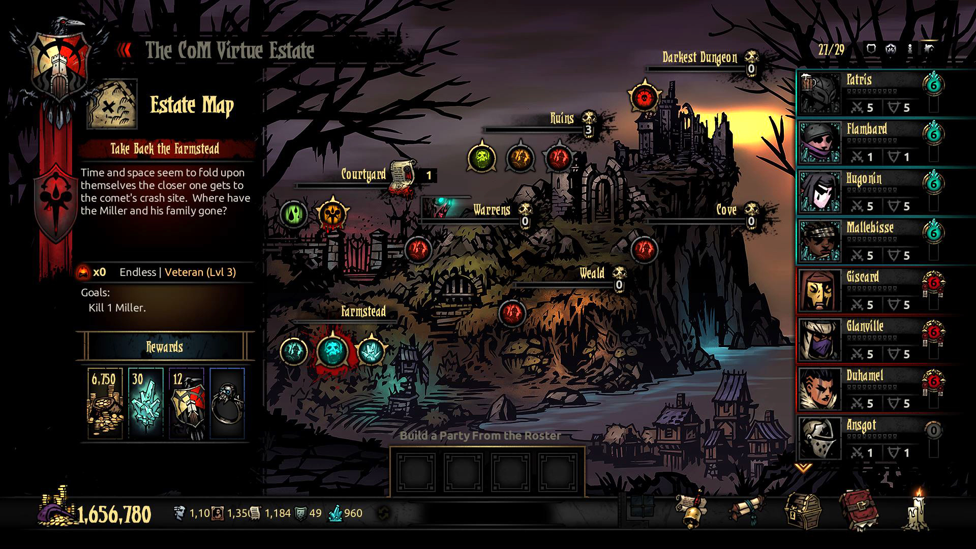 Скриншот из игры Darkest Dungeon: The Color of Madness - 1