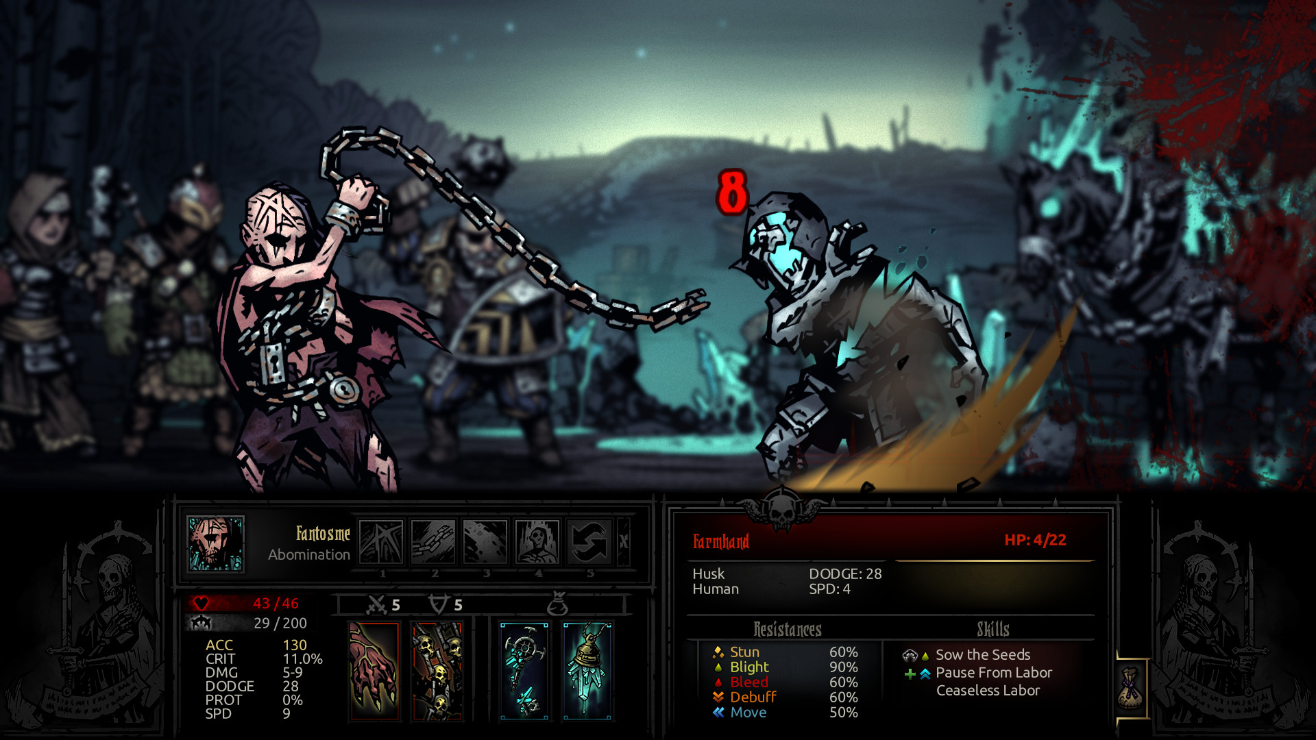 Скриншот из игры Darkest Dungeon: The Color of Madness - 12