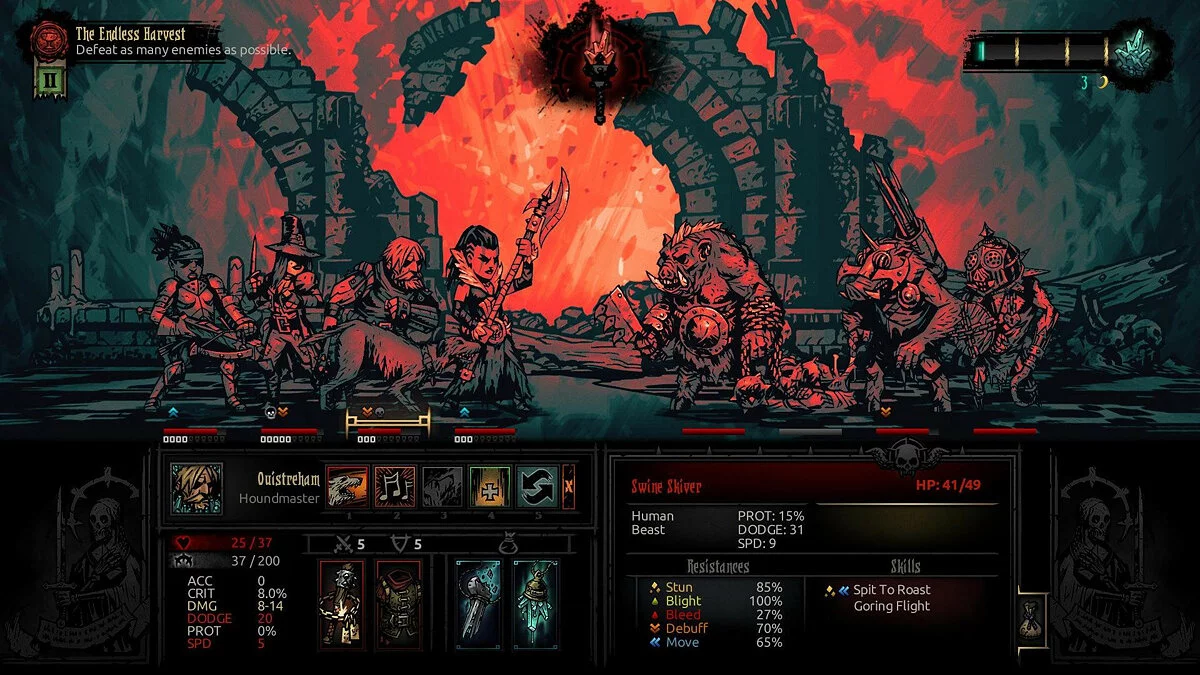 Скриншот из игры Darkest Dungeon: The Color of Madness - 2
