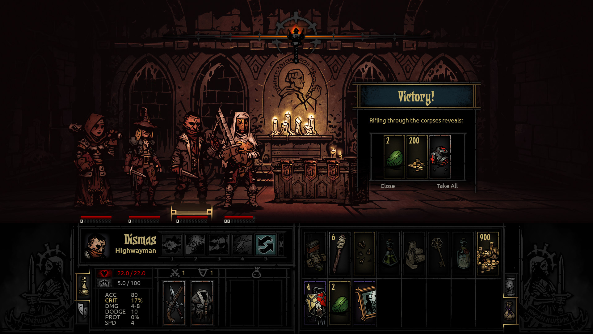 Скриншот из игры Darkest Dungeon - 50