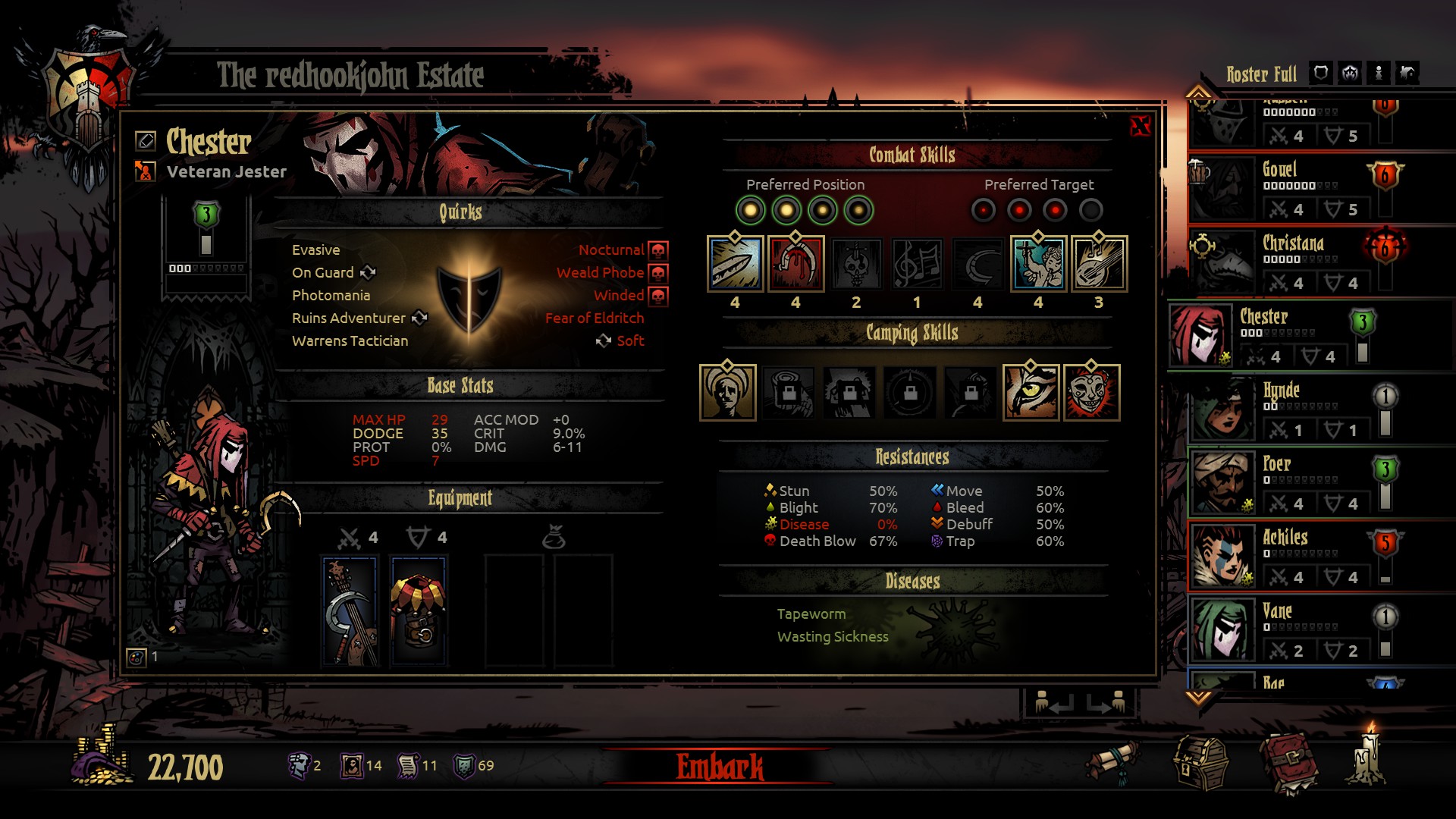 Скриншот из игры Darkest Dungeon - 89