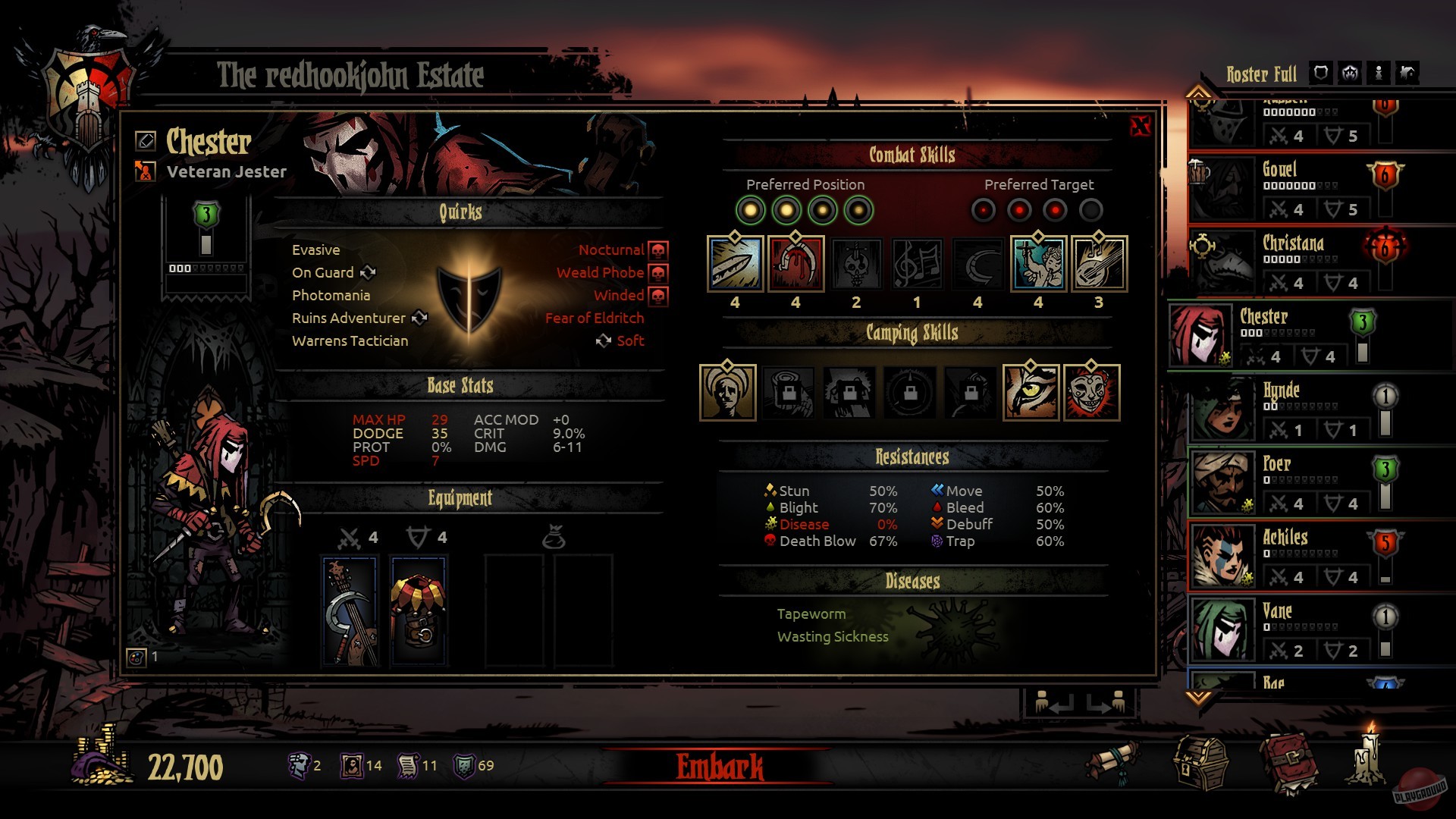 Скриншот из игры Darkest Dungeon - 109