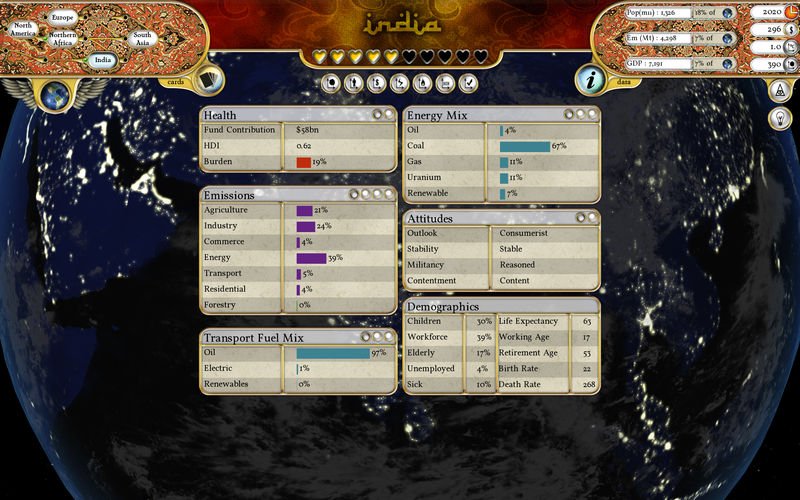 Скриншот из игры Fate of the World - 12