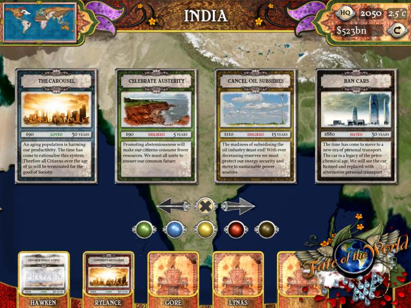 Скриншот из игры Fate of the World - 5