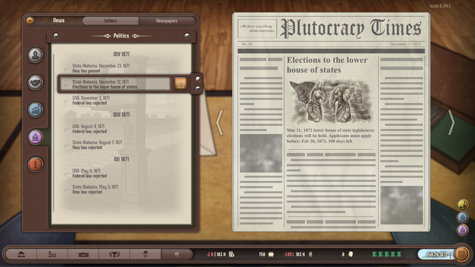 Скриншот из игры Plutocracy - 64