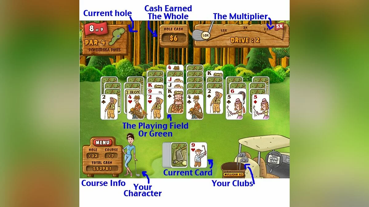 Скриншот из игры Fairway Solitaire - 6