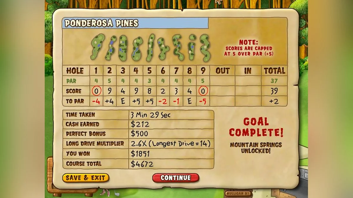 Скриншот из игры Fairway Solitaire - 9