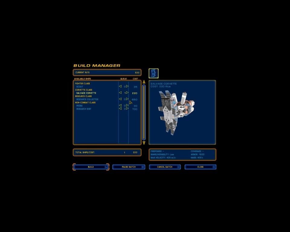 Скриншот из игры Homeworld - 43