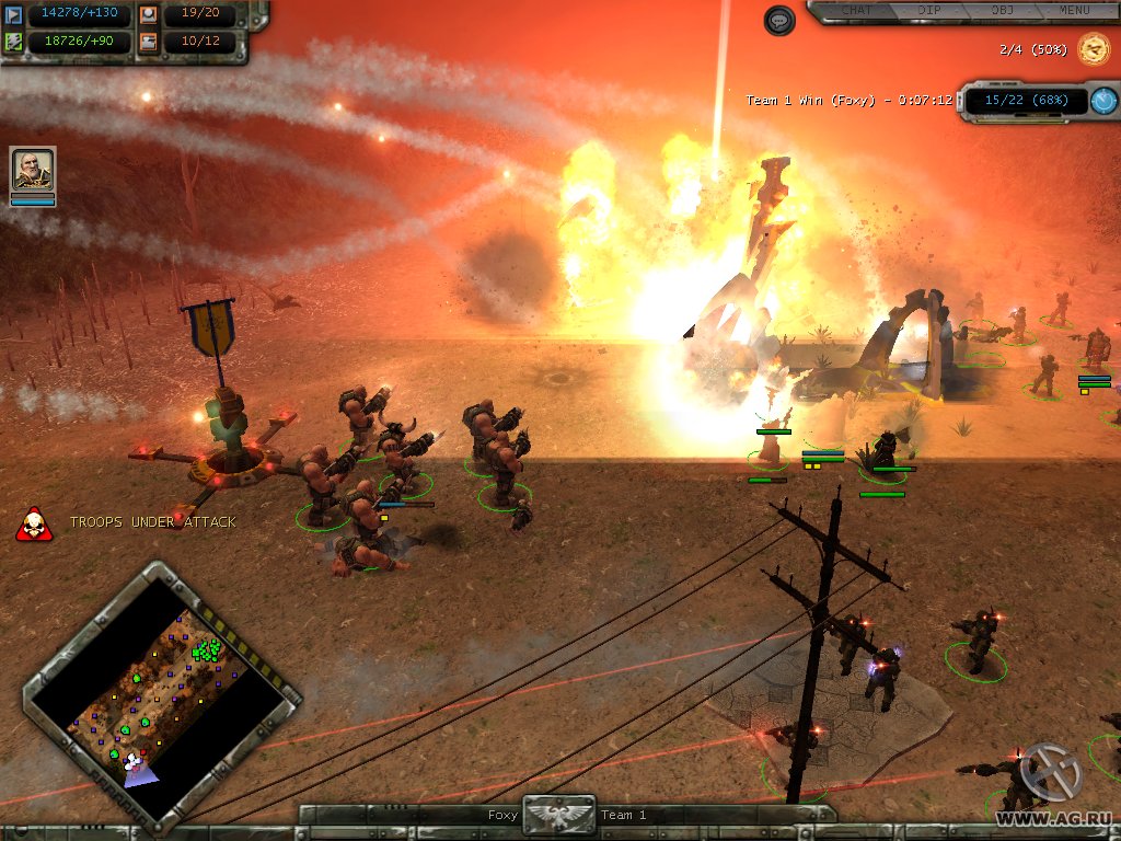 Скриншот из игры Warhammer 40,000: Dawn of War - Winter Assault - 200