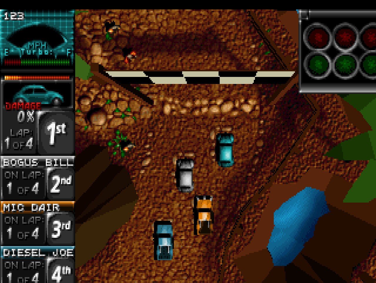 Скриншот из игры Death Rally - 1