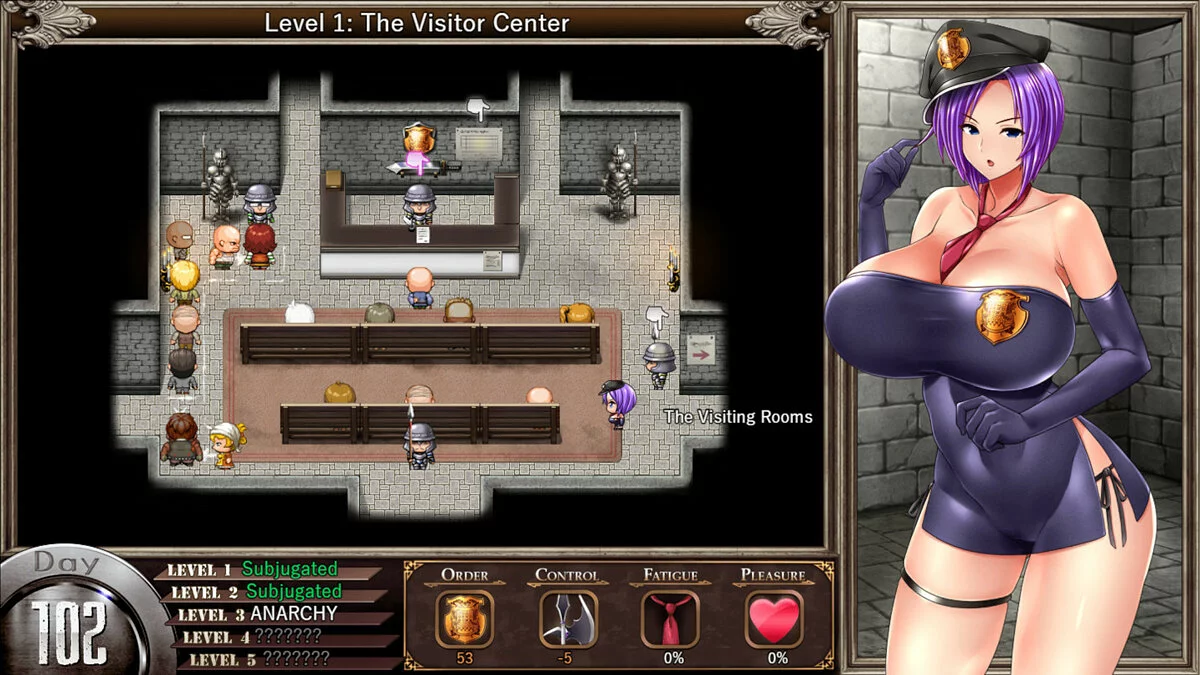 Скриншот из игры Karryn's Prison - 17