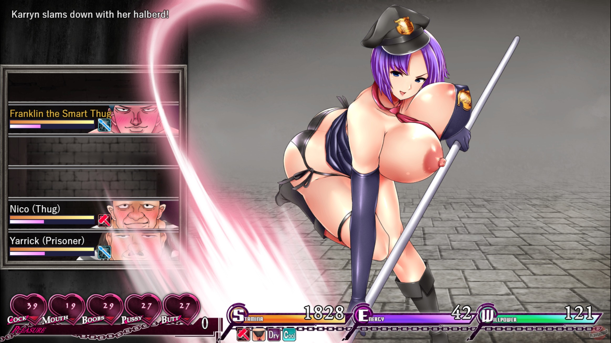 Скриншот из игры Karryn's Prison - 4