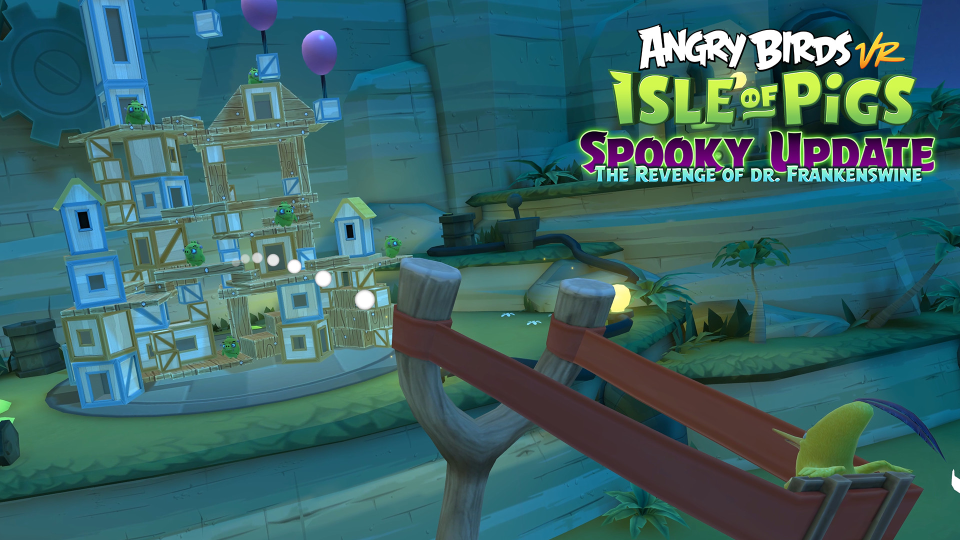 Скриншот из игры Angry Birds VR: Isle of Pigs - 1