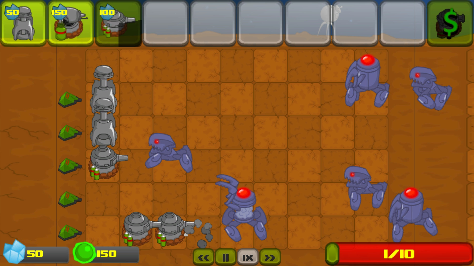 Скриншот из игры Martians Vs Robots - 5