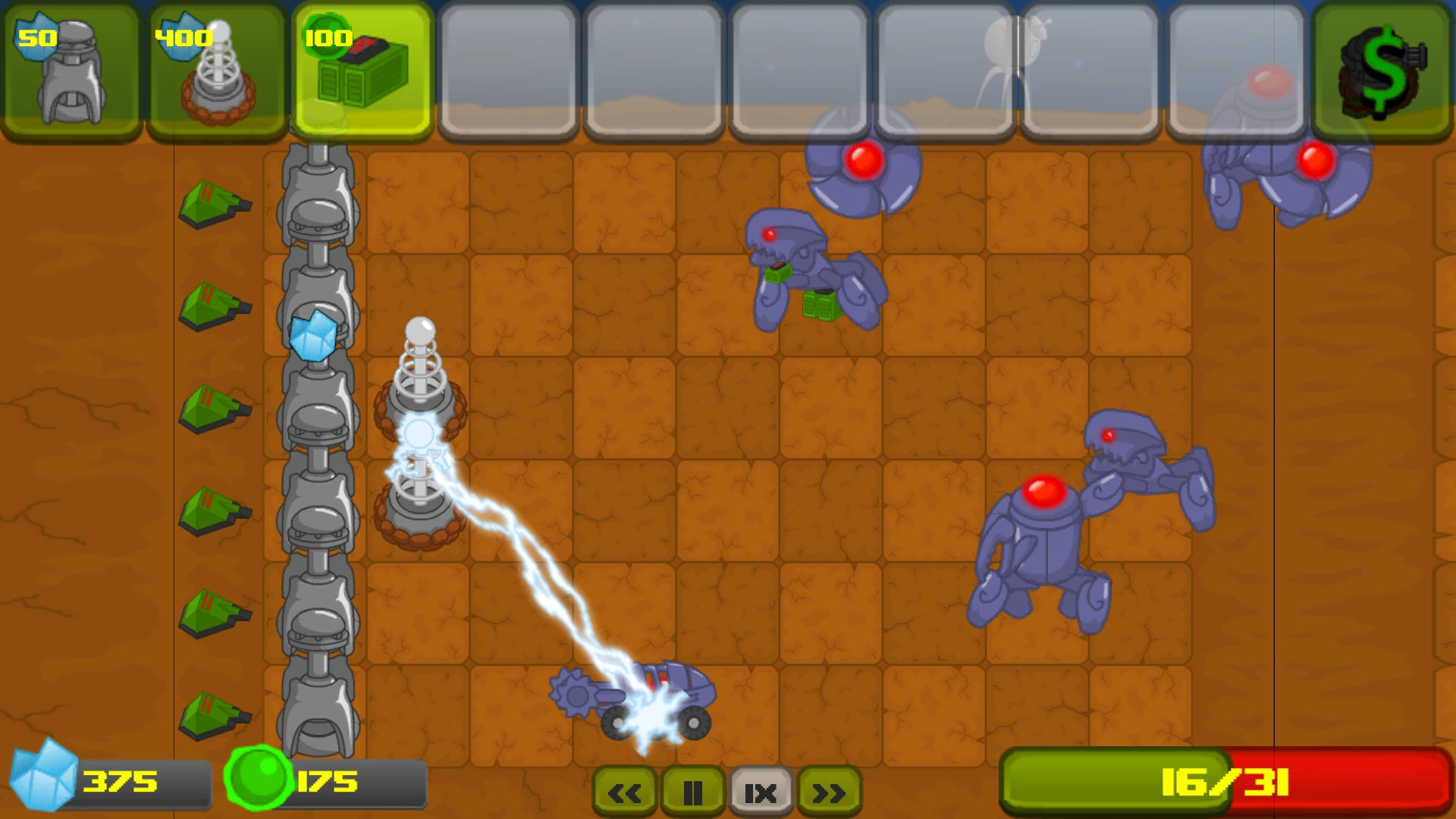 Скриншот из игры Martians Vs Robots - 6