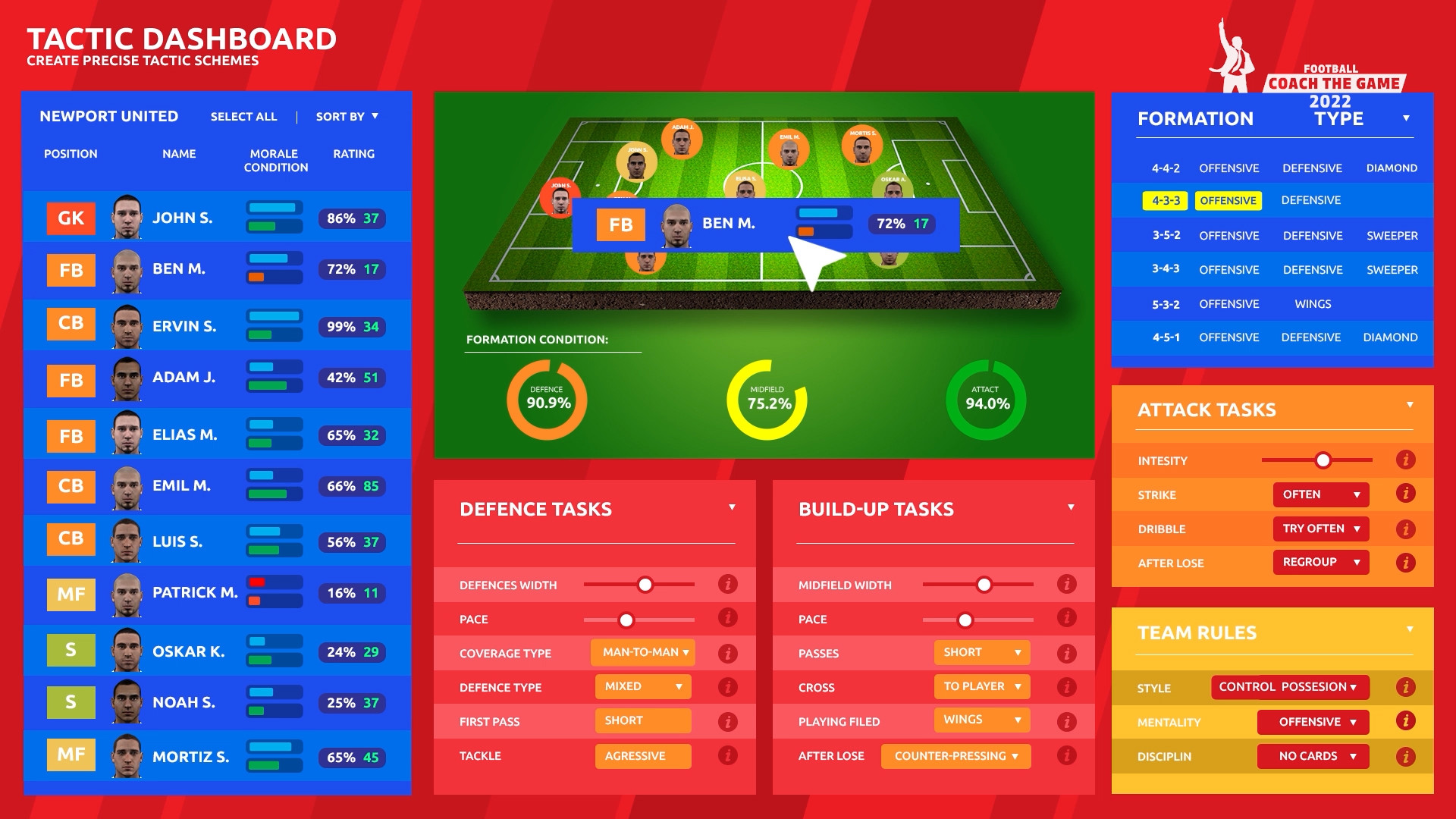 Скриншот из игры Football Coach the Game 2022 - 19