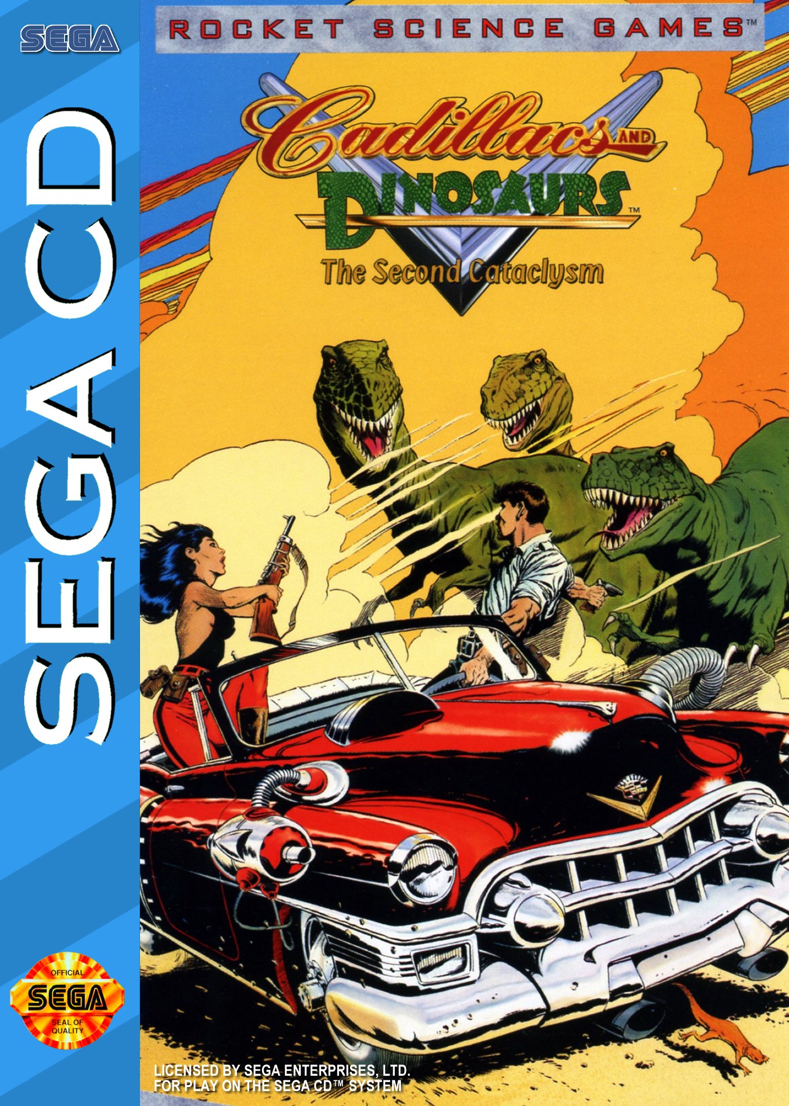 Обложка игры Cadillacs and Dinosaurs: The Second Cataclysm