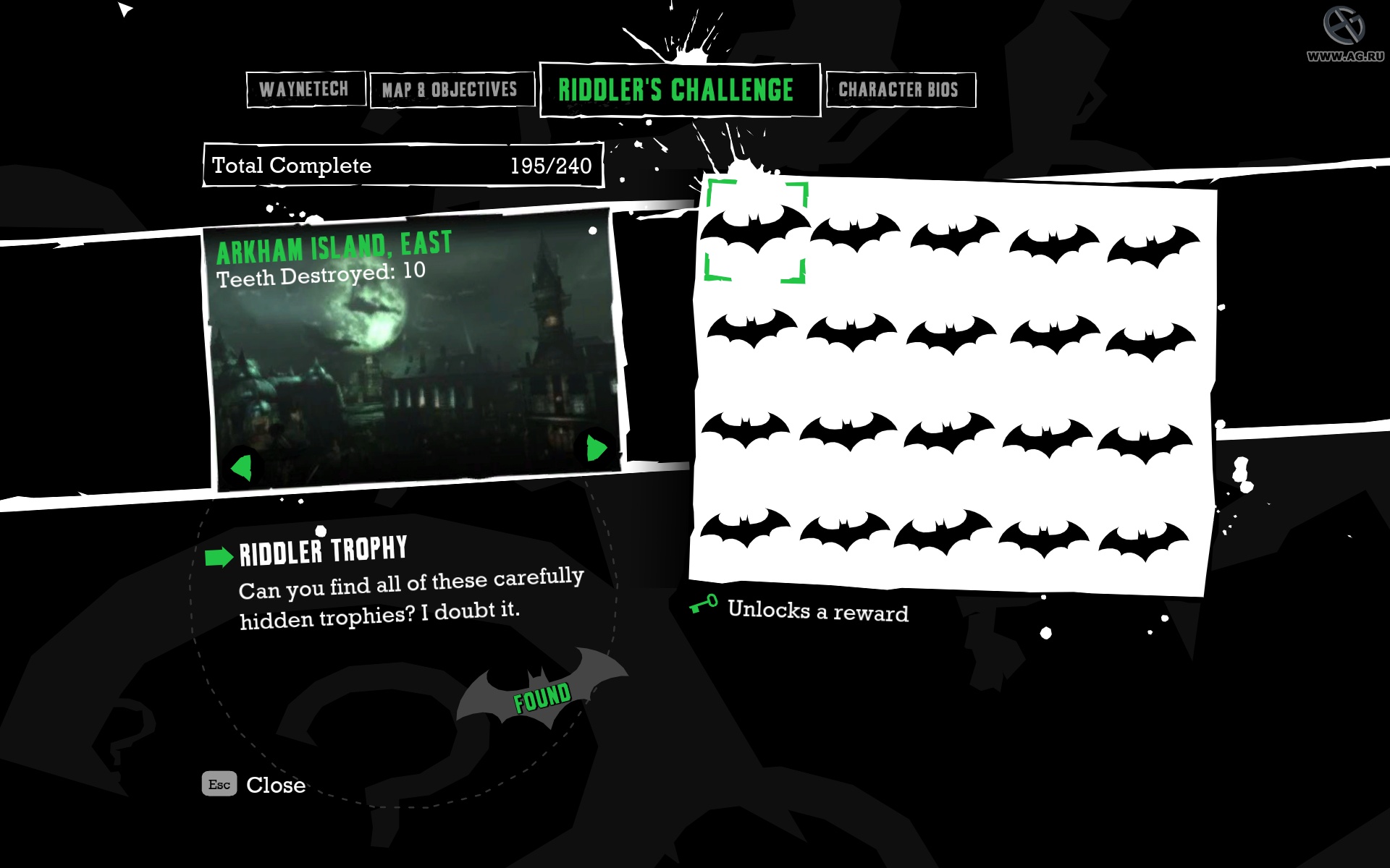Скриншот из игры Batman: Arkham Asylum - 195