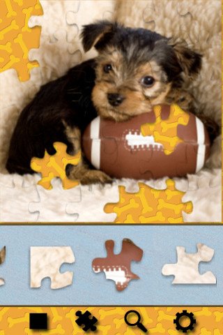Скриншот из игры Adorable Puppy Jigsaw Puzzle - 2