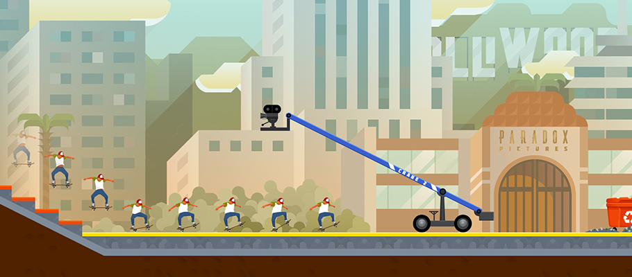 Скриншот из игры OlliOlli 2: Welcome to OlliWood - 1