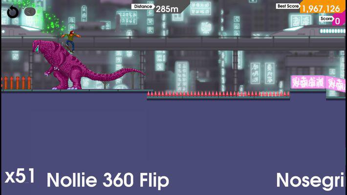 Скриншот из игры OlliOlli - 64
