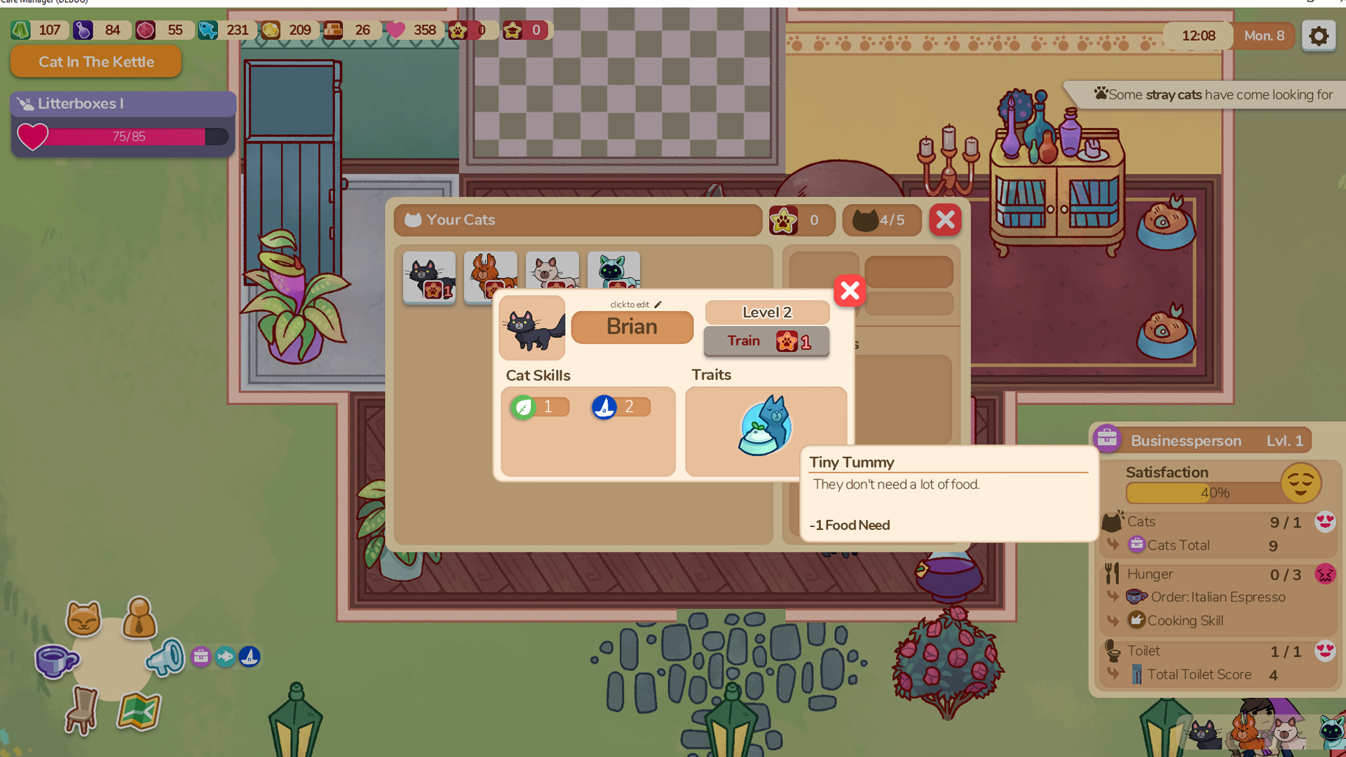 Скриншот из игры Cat Cafe Manager - 36