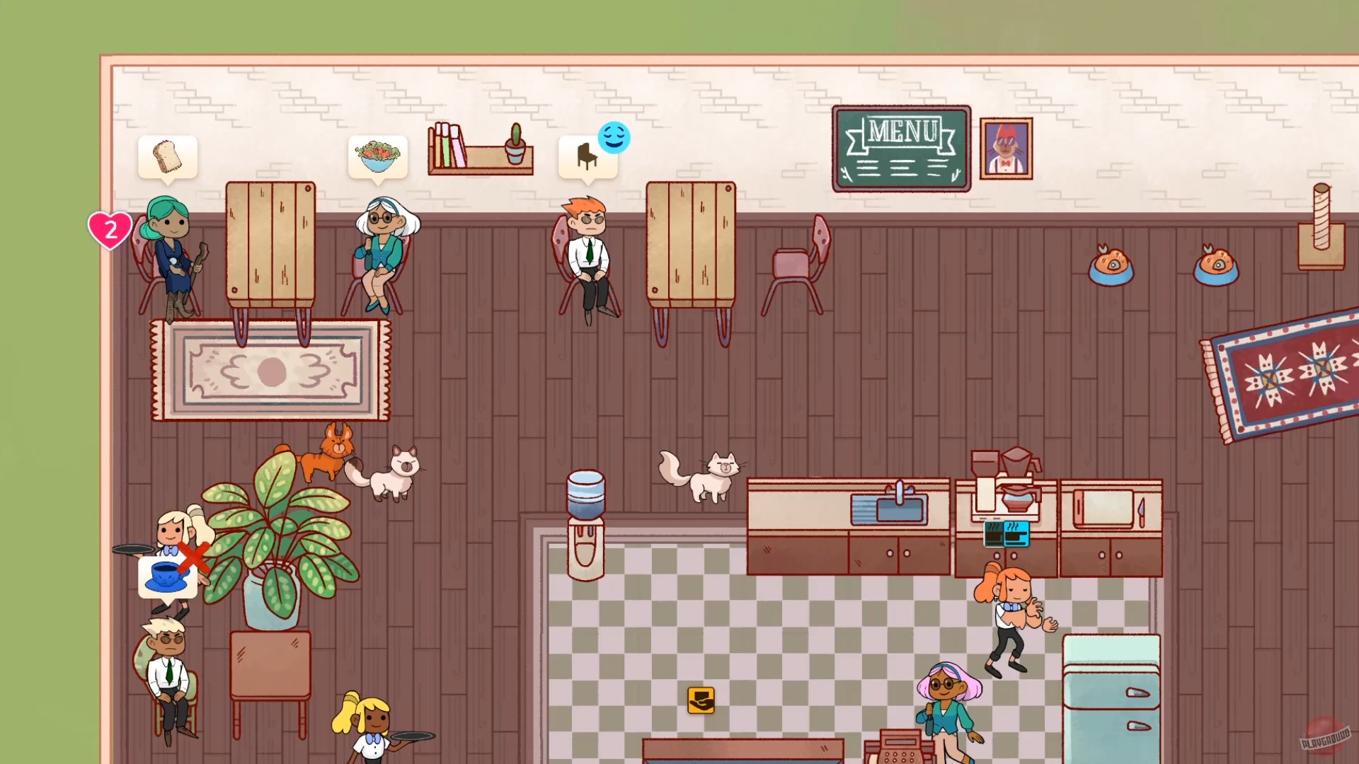 Скриншот из игры Cat Cafe Manager - 5