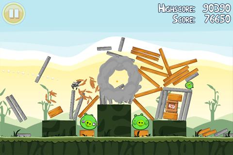 Скриншот из игры Angry Birds - 24
