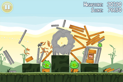 Скриншот из игры Angry Birds - 25
