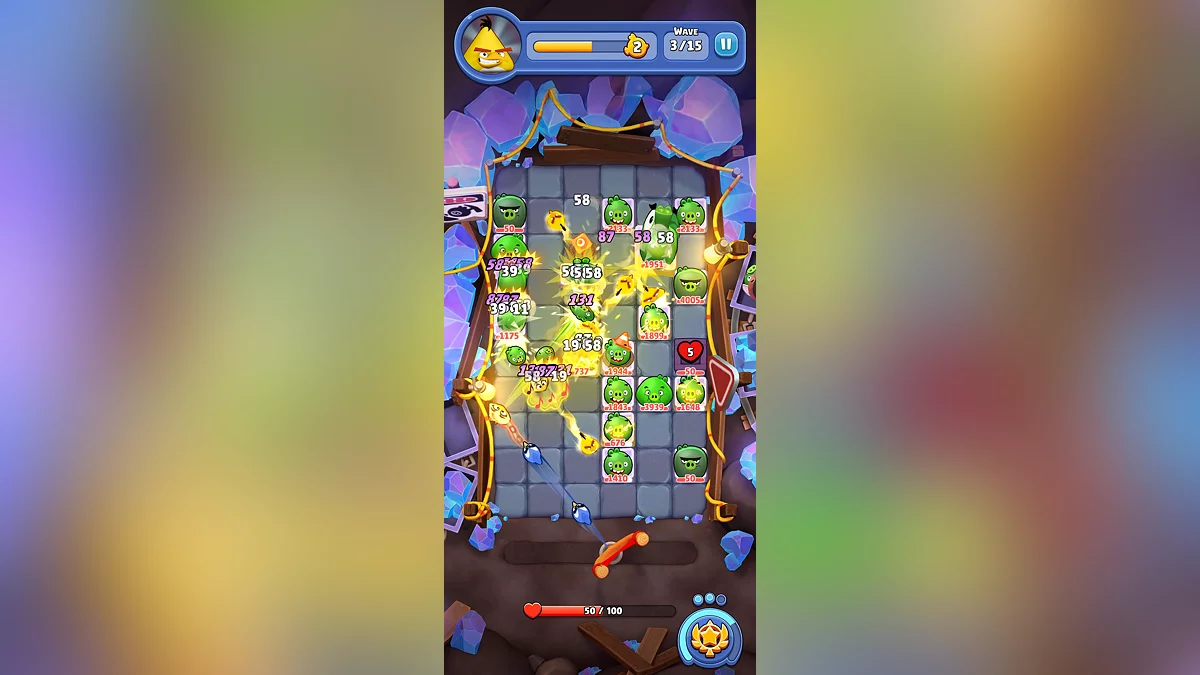 Скриншот из игры Angry Birds Bounce - 3