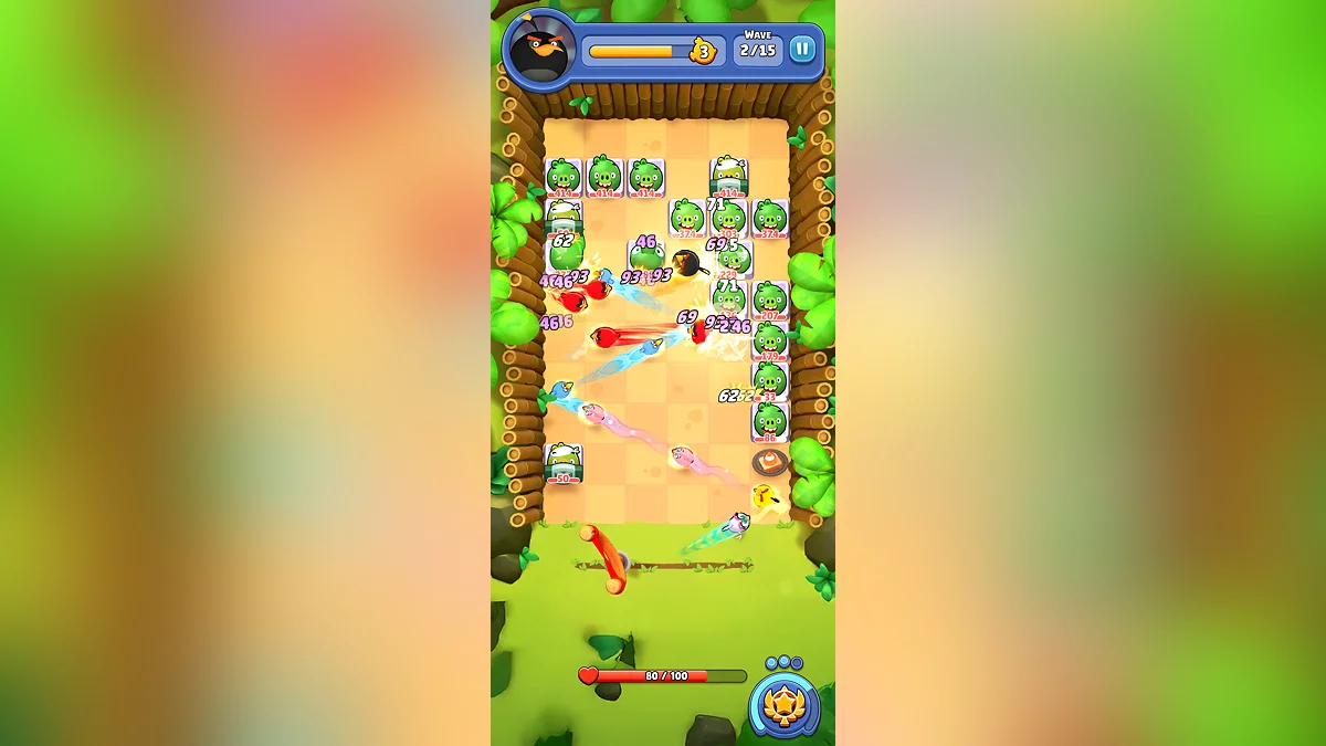 Скриншот из игры Angry Birds Bounce - 2