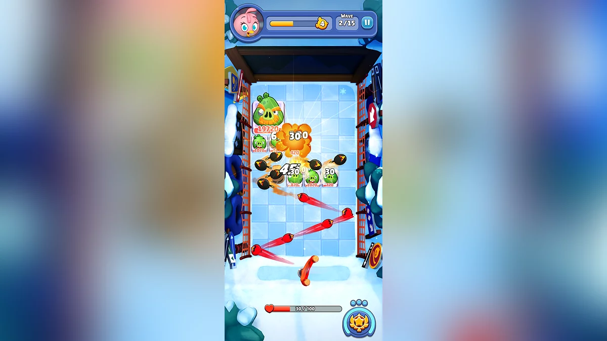 Скриншот из игры Angry Birds Bounce - 4