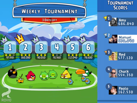 Скриншот из игры Angry Birds Friends - 4