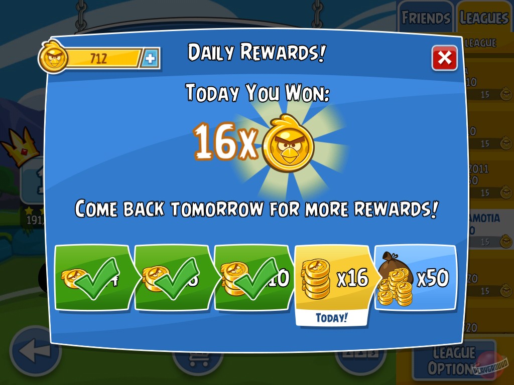 Скриншот из игры Angry Birds Friends - 3