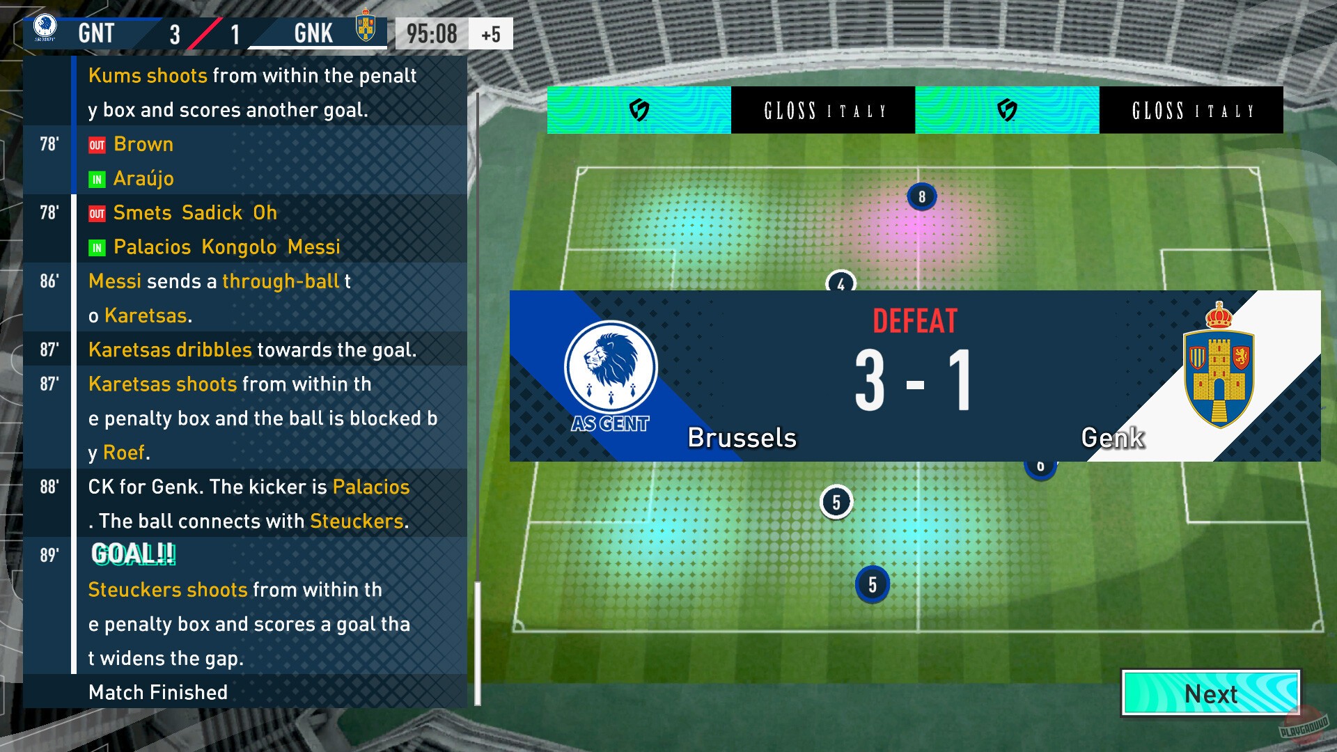 Скриншот из игры Sega Football Club Champions - 1