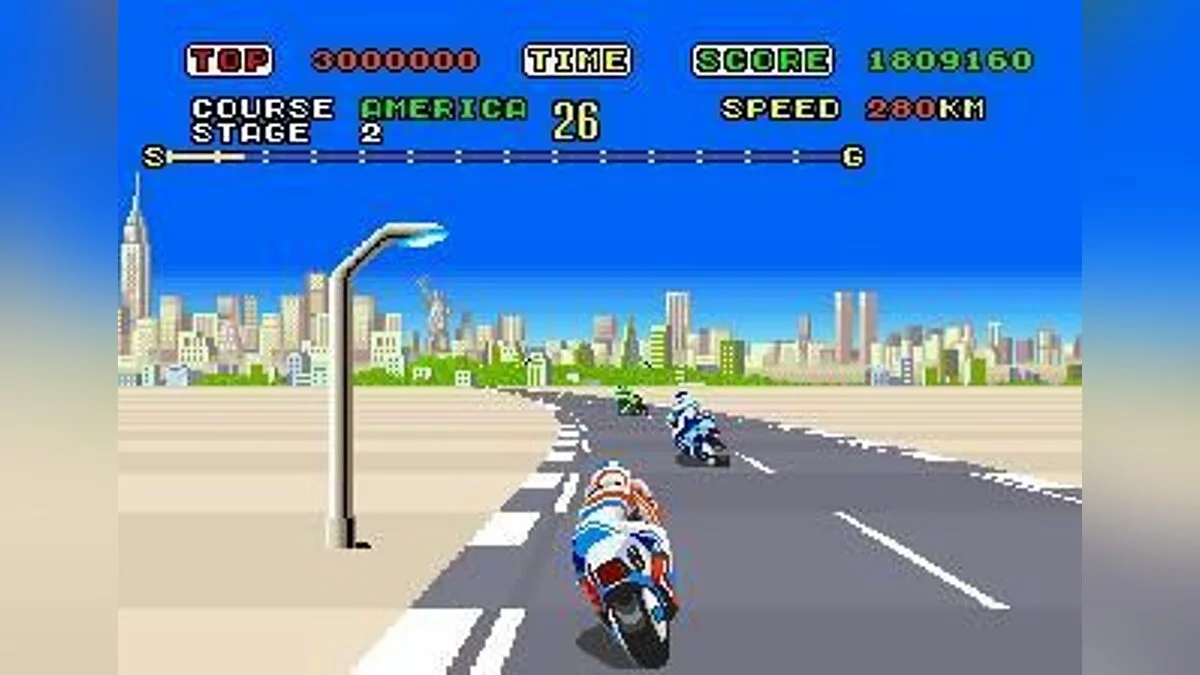 Скриншот из игры Hang-On - 1