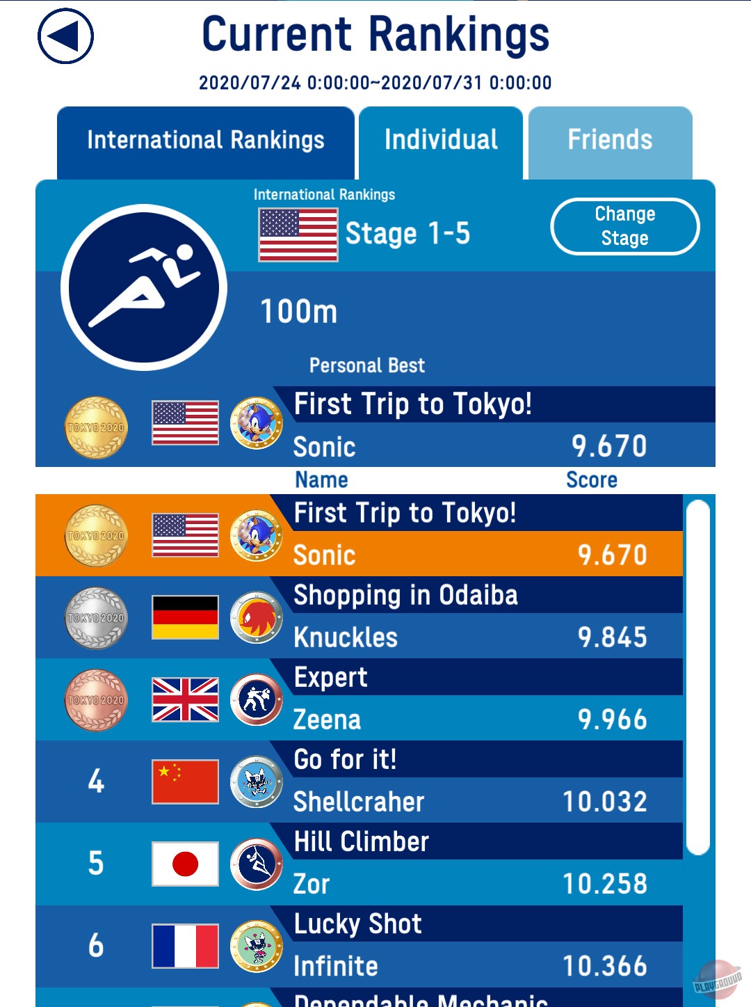 Скриншот из игры Tokyo 2020 Sonic at the Olympic Games - 5