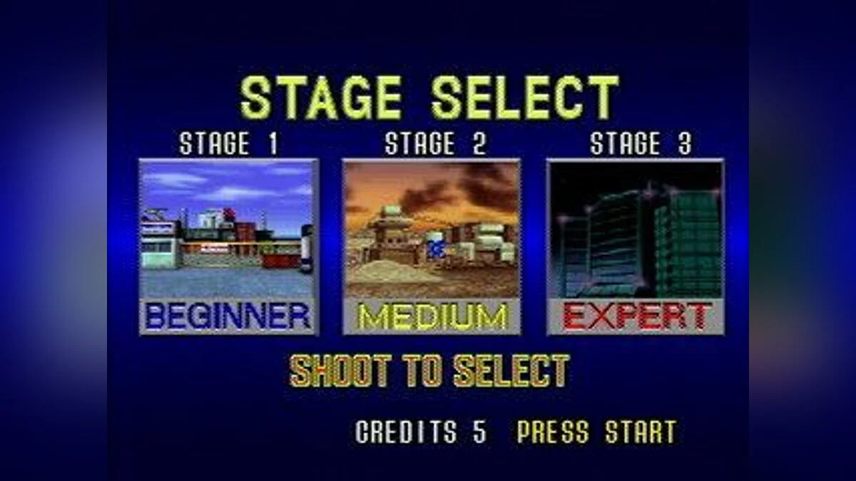 Скриншот из игры Virtua Cop - 1