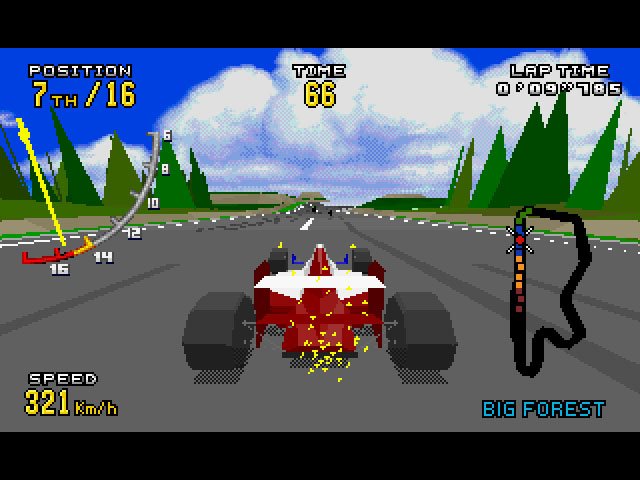 Скриншот из игры Virtua Racing Deluxe - 1