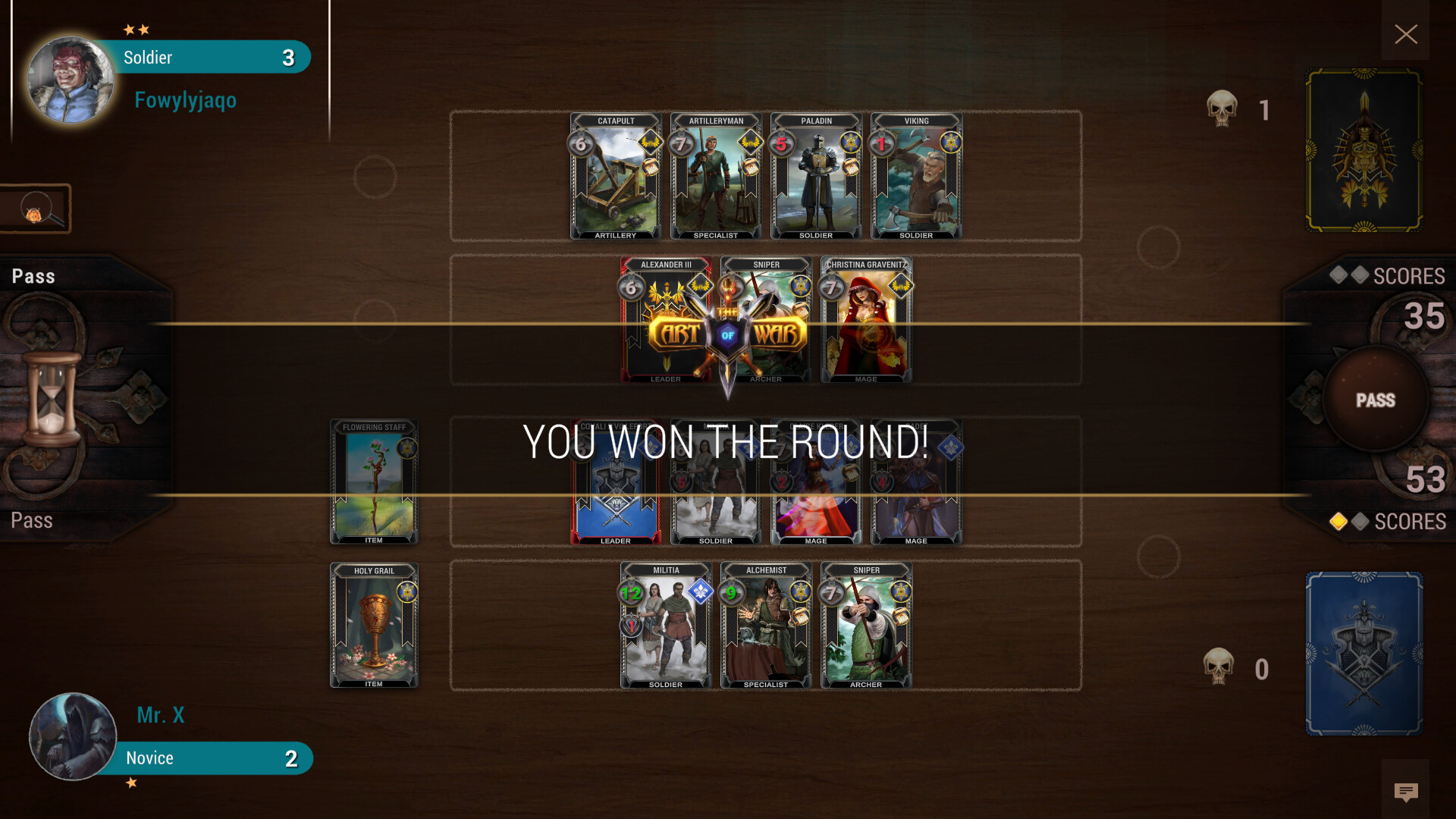 Скриншот из игры The Art of War: Card Game - 2