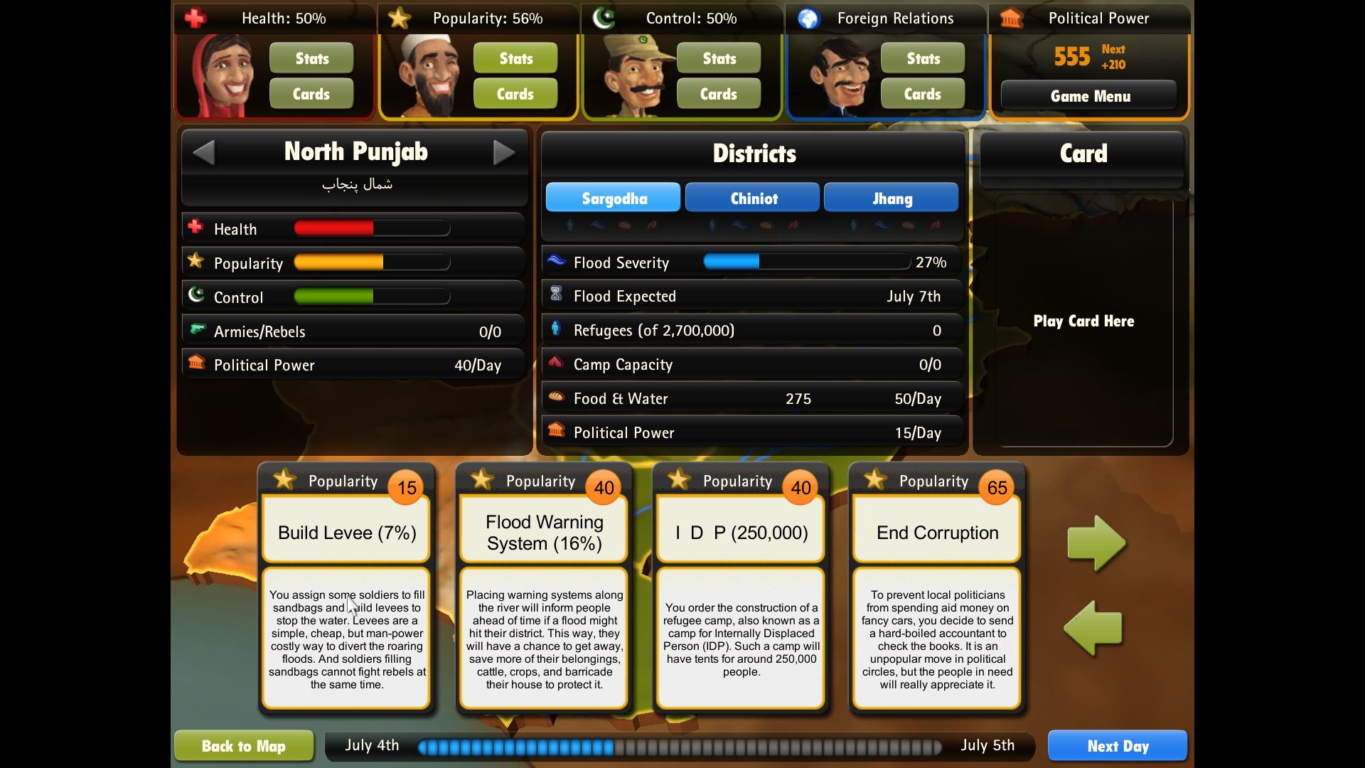 Скриншот из игры President for a Day: Flooding - 2