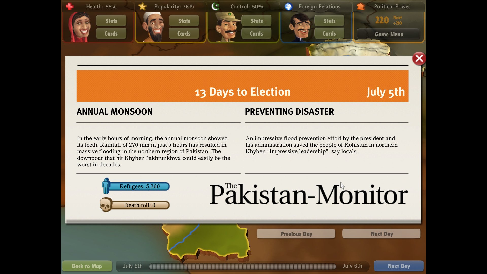 Скриншот из игры President for a Day: Flooding - 4
