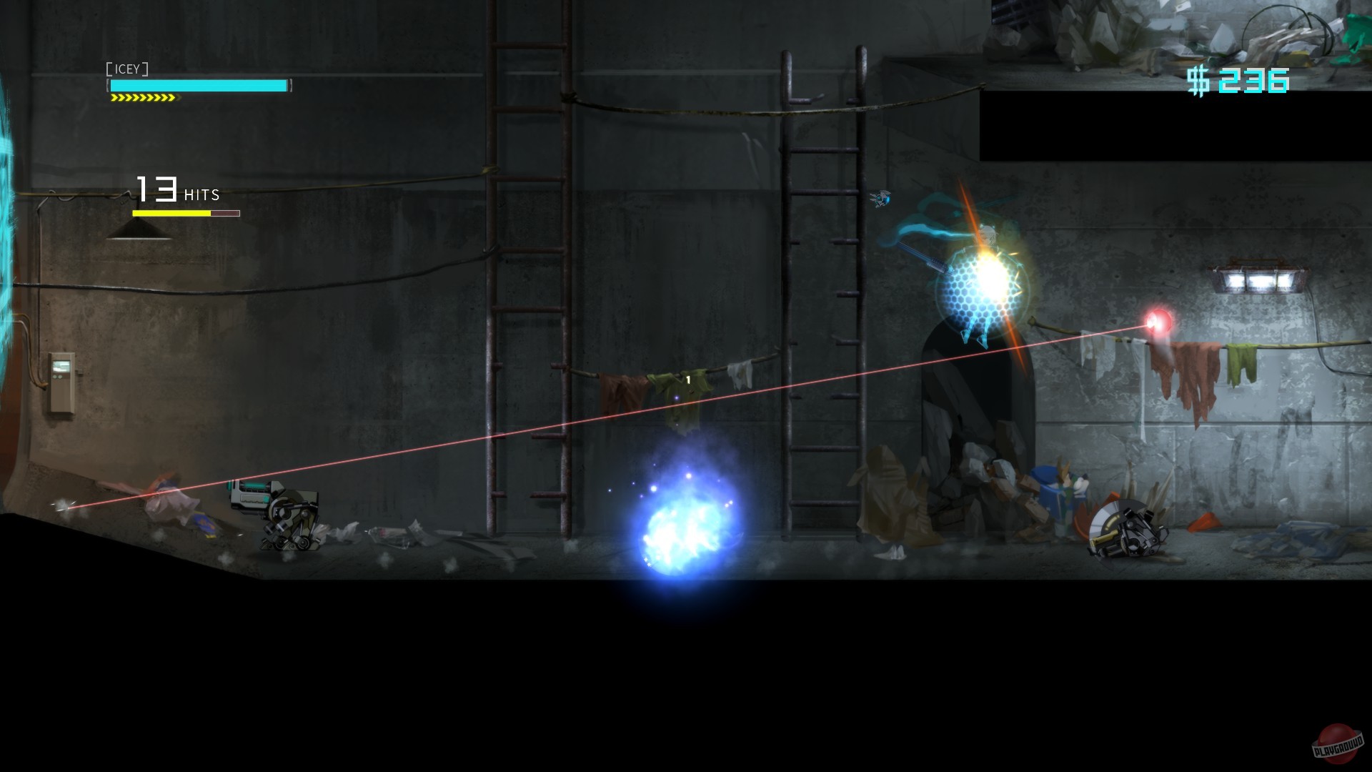 Скриншот из игры ICEY - 10